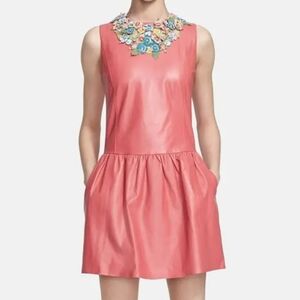 Gorgeous Red Valentino Lamb Skin Dress